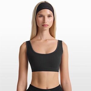 NikexSKIMS Ribbed Scoop Sports Bralette - Black